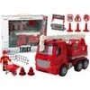 Hasičské auto s jeřábem a doplňky