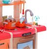Velká dětská kuchyňka s tekoucí vodou, zvuky a světly Simulation Kitchen - růžová