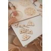 Pizza - zlomky - dřevěné edukativní puzzle