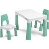 Dětský stůl Monti + 2 židle zelený