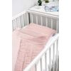 Pletená sada z mušelínu do postýlky a kočárku Sensillo růžová