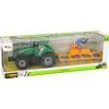 Zelený traktor s obracečkou sena pro děti