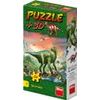 Puzzle Dinosauři 60 dílků + figurka - mix 6 druhů