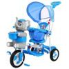 Dětská tříkolka s vodící tyčí Slon modrý