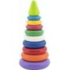 Skládanka pyramida s kroužky - mix 2 barvy