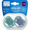 Dětský dudlík air 6-18m Philips Avent Zelená/modrá 2ks