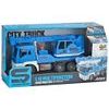Autojeřáb se světlem a zvukem City Truck 1:16 - modrý