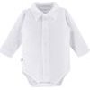 EEVI Kojenecké body s dlouhým rukávem Ceremony bílá 56 (0-3m)