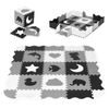 Ecotoys pěnová puzzle hrací deka Gray Puzzle 121 x 121 cm