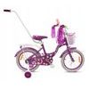 Mexller dětské kolo Village 16" s vodící tyčí fialové