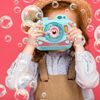 Bublifuk na baterie fotoaparát Bubble Cam modrý