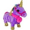 Interaktivní plyšový jednorožec- fialovo/zlatý