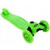 Dětská koloběžka Glow Scooter se svítícími koly zelená