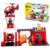 Blocki Mubi stavebnice Hasičská stanice se světlem a zvukem 59 dílů