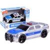 Policejní auto na setrvačník se světly a zvuky City Service 1:20 stříbrné