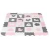 Ecotoys pěnová puzzle hrací deka Pink Puzzle 151 x 151 cm