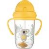 Canpol babies Nevylévací hrníček se slámkou a závažím Exotic Koala - žlutý, 270 ml