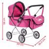 Hluboký kočárek pro panenky Princess růžový