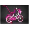 Mexller dětské kolo SISI 16" s vodící tyčí bílorůžové