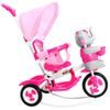 Dětská tříkolka s vodící tyčí Slon růžový