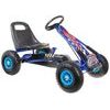 Dětská šlapací motokára s nafukovacími koly Formule 15 modrá