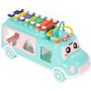 Interaktivní hrající autíčko s cimbálkami Happy Bus modré