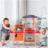 Velká dětská kuchyňka s tekoucí vodou, zvuky a světly Simulation Kitchen - růžová