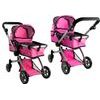 Kočárek pro panenky 2v1 Alice - růžový