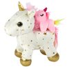Plyšový jednorožec s miminkem a melodií Baby Kiddo - krémový