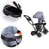 Ecotoys dětská tříkolka s otočným sedadlem Trike 2v1 šedá
