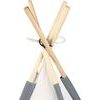 Ecotoys dětský indiánský stan Wigwam šedý