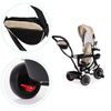 Ecotoys dětská tříkolka s otočným sedadlem Trike 2v1 béžová