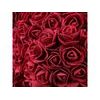 Medvídek z růží bordo s bílým srdcem Rose Bear 40 cm