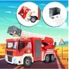 Šroubovací požární auto v kufříku se světly a zvuky Fire Truck