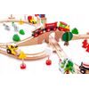 Ecotoys dřevěná vláčkodráha na baterie 78 dílků