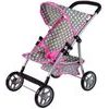Alice sportovní kočárek pro panenku 9304 šedo-růžový