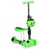 Ecotoys dětská koloběžka se svítícími koly Bedrunka zelená 5v1