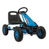 Dětská šlapací motokára s nafukovacími koly Air PerHour - modrá