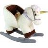 Houpací jednorožec plyšový bílý