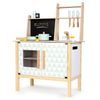 Ecotoys dětská dřevěná kuchyňka se zvuky, LED efekty a kreslící tabulí