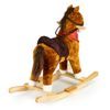 Ecotoys plyšový hojdací kôň - hnedý
