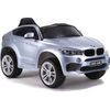 Elektrické auto BMW X6 lakovaná Stříbrná