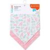 Dětský šátkový bryndáček - růžová 2ks