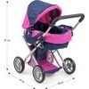 Dětský kočárek pro panenky Milly Mally Alice Prestige Navy
