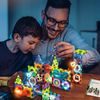 Magnetická svítící stavebnice se skluzavkou Light Magnetic 75 dílů