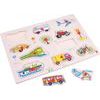 Dřevěné puzzle VOZIDLA 12 dílků