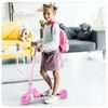 Dětská skládací koloběžka Scooter se svítícími koly - růžová