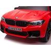 Elektrické auto BMW M5 s platformou, červené