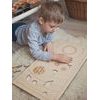 Slnečná sústava - edukatívne drevené puzzle - ČESKÁ VERZIA