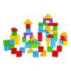 Majlo Toys sada dřevěných kostek 50 ks v kyblíku Building Blocks